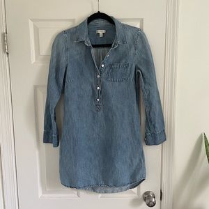 J Crew Denim Shirt Dress